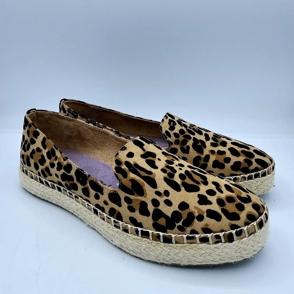 Dr. Scholl's Find Me Leopard Print Espadrilles size 9